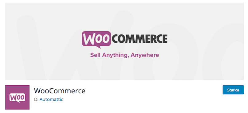 sito wordpress - Woocommerce plugin