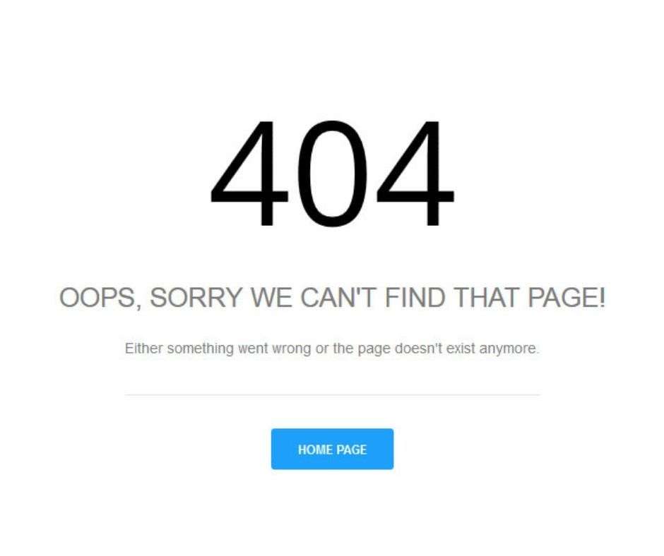 attività mantenimento seo - pagina 404